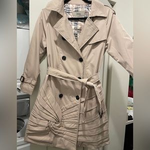 BURBERRY lightweight trench peacoat